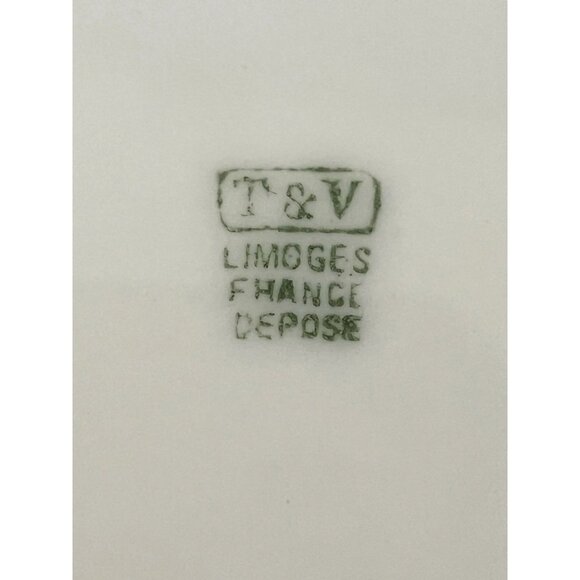 Signed Margaret Wolf T&V Limoges France Hand-Painted Antique Floral Bowl – Gold - Picture 5 of 8